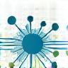 Abstract image representing a supply chain network with nodes and connections